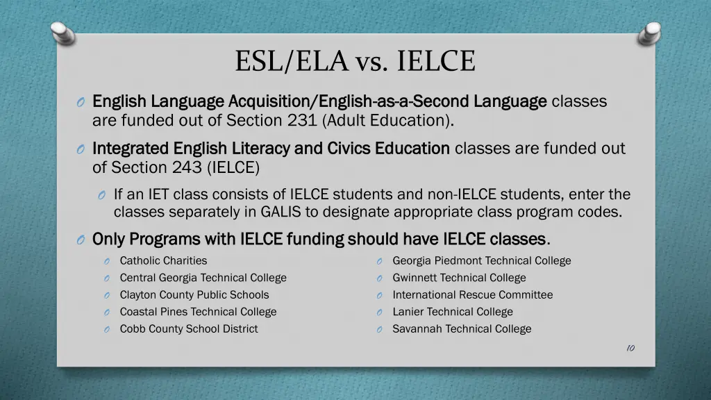 esl ela vs ielce