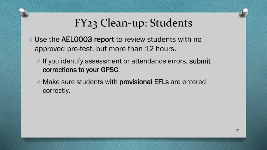 fy23 clean up students