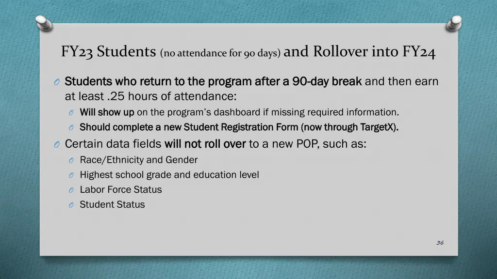 fy23 students no attendance for 90 days