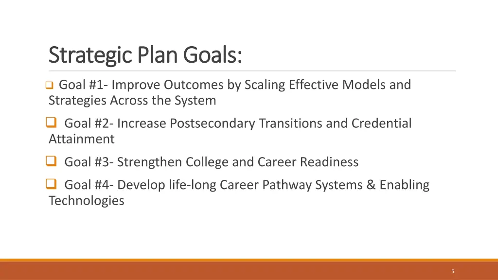 strategic plan goals strategic plan goals