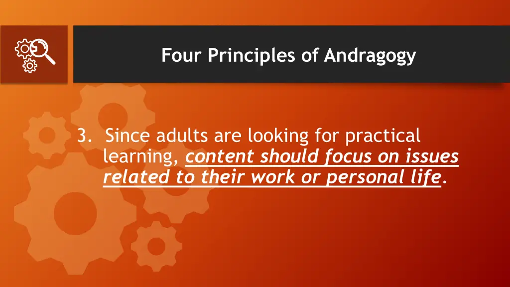 four principles of andragogy 3