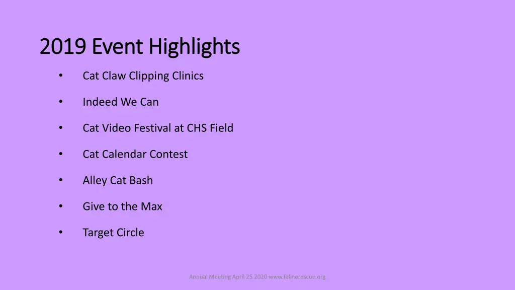 2019 event highlights 2019 event highlights