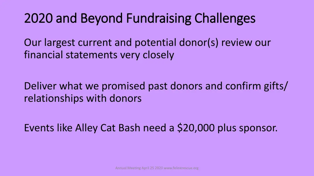 2020 and beyond fundraising challenges 2020