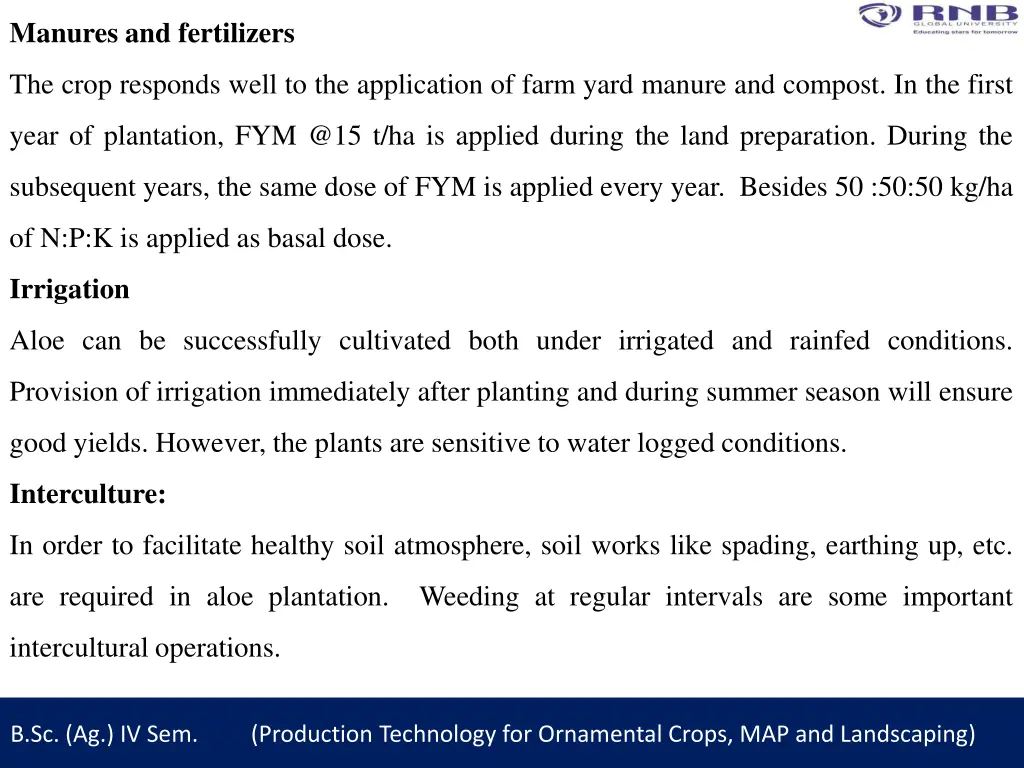 manures and fertilizers