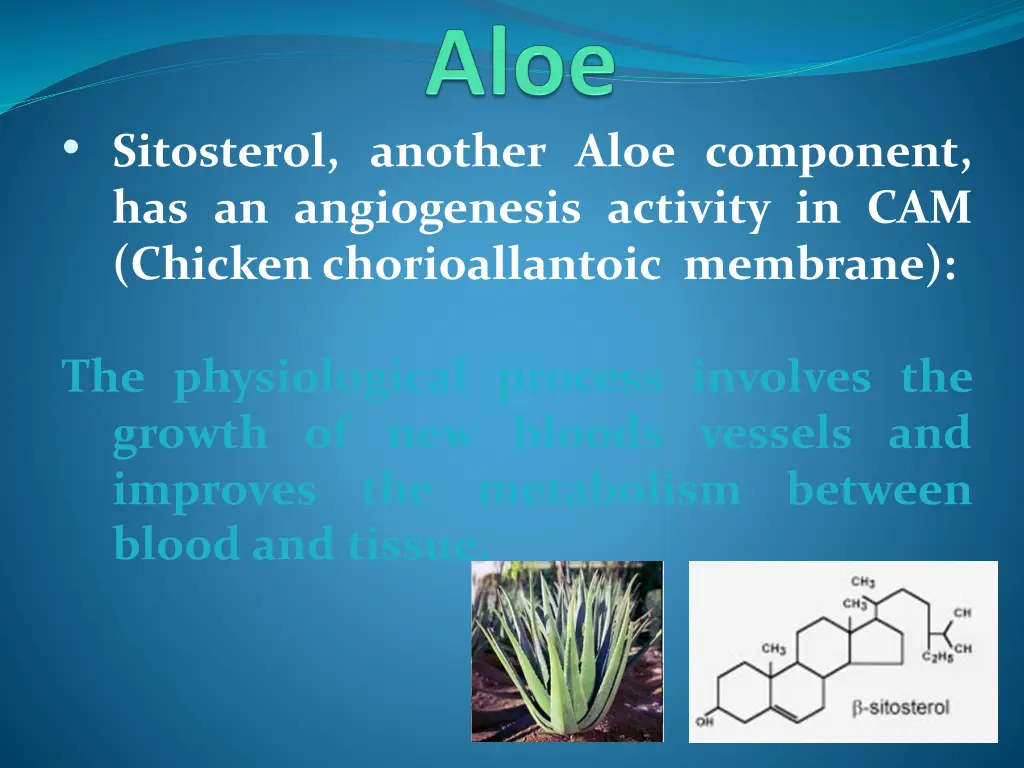 sitosterol another aloe component