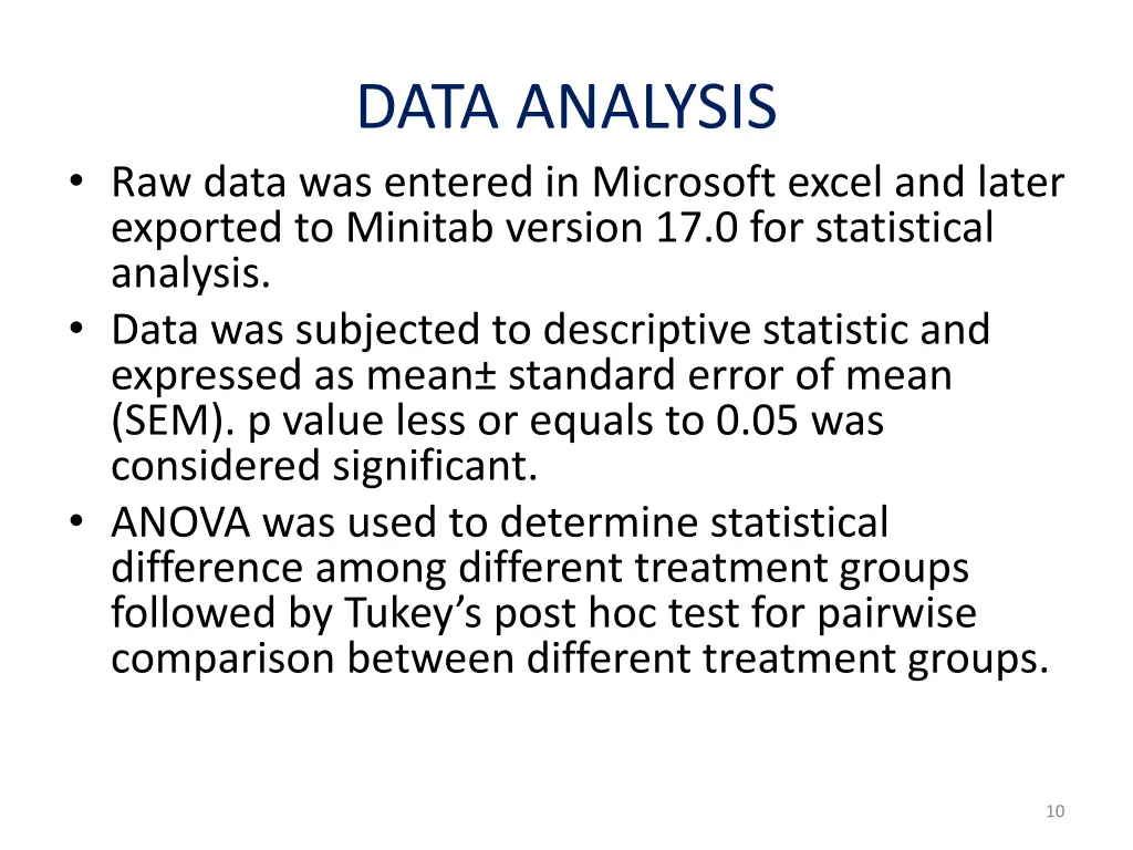 data analysis