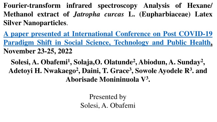 fourier transform infrared spectroscopy analysis