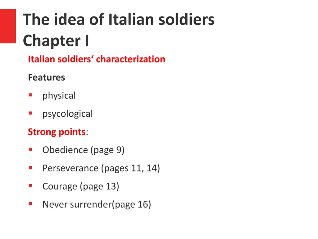 the idea of italian soldiers chapter i italian