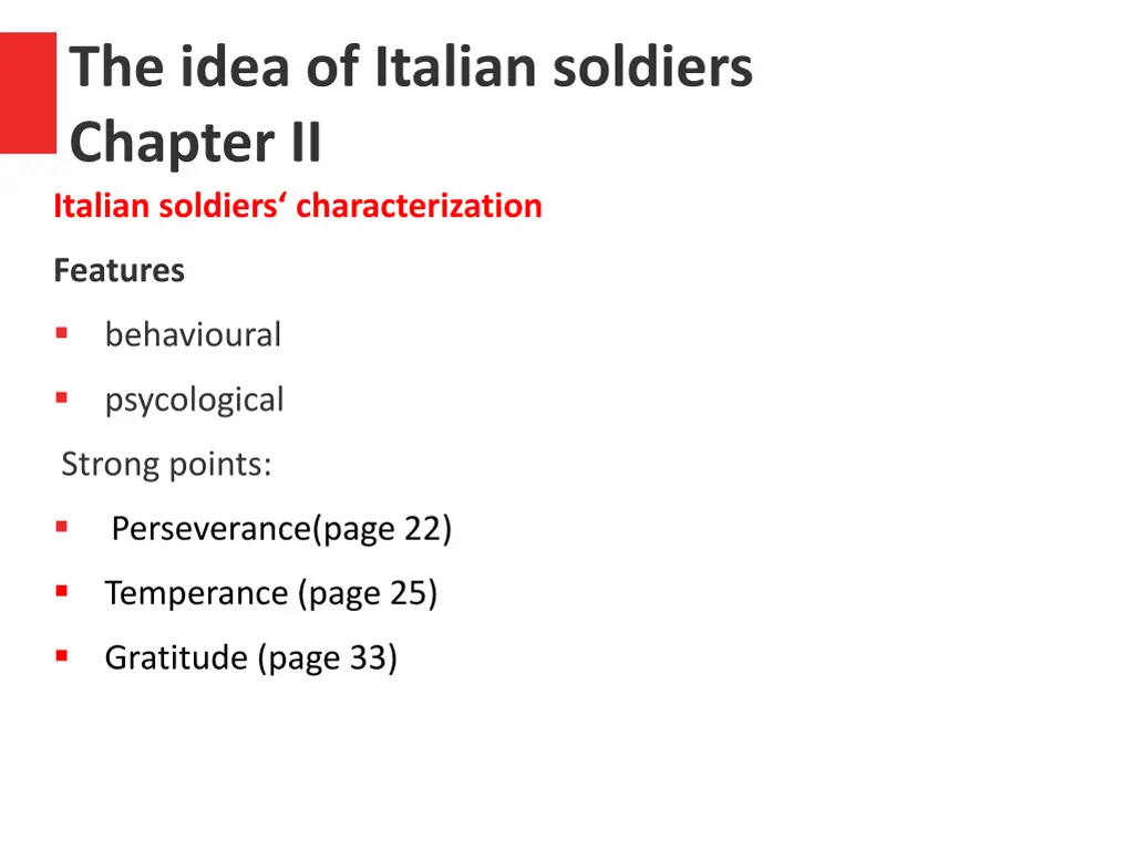 the idea of italian soldiers chapter ii italian