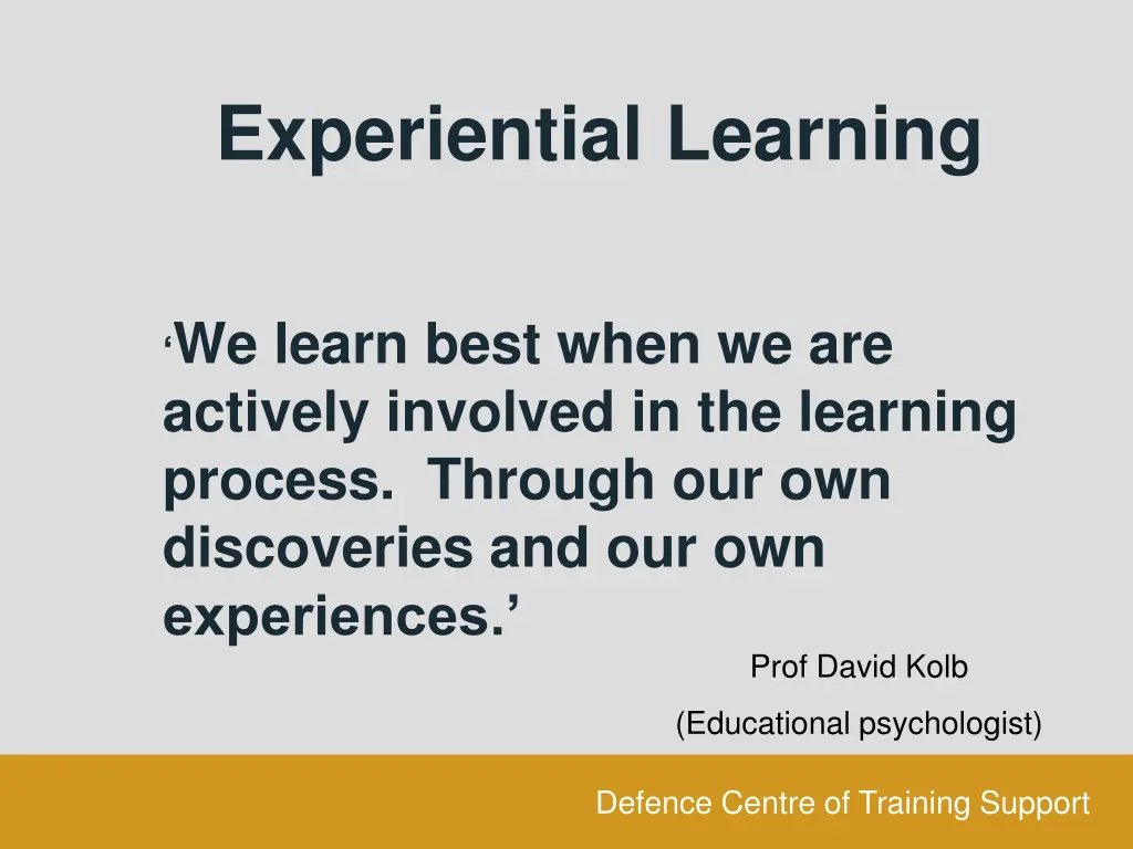 experiential learning