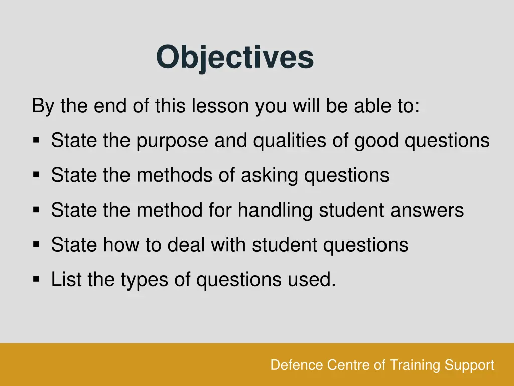 objectives 1