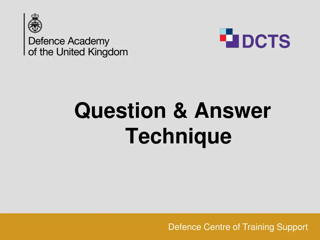 question answer technique