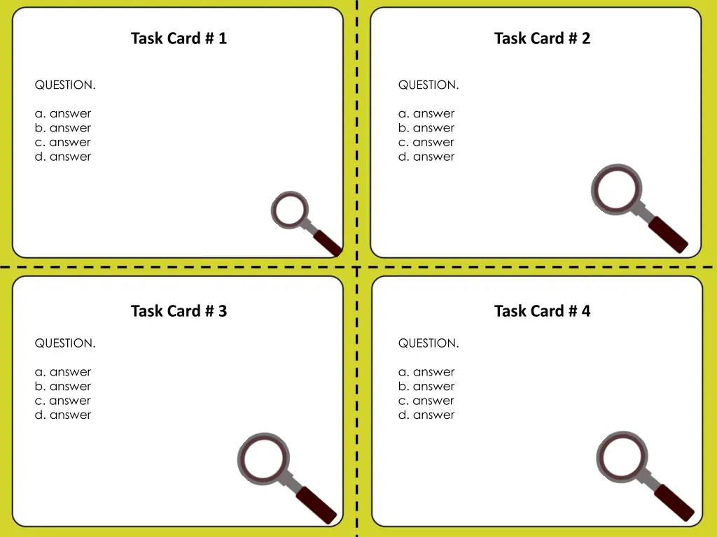 task card 1 2