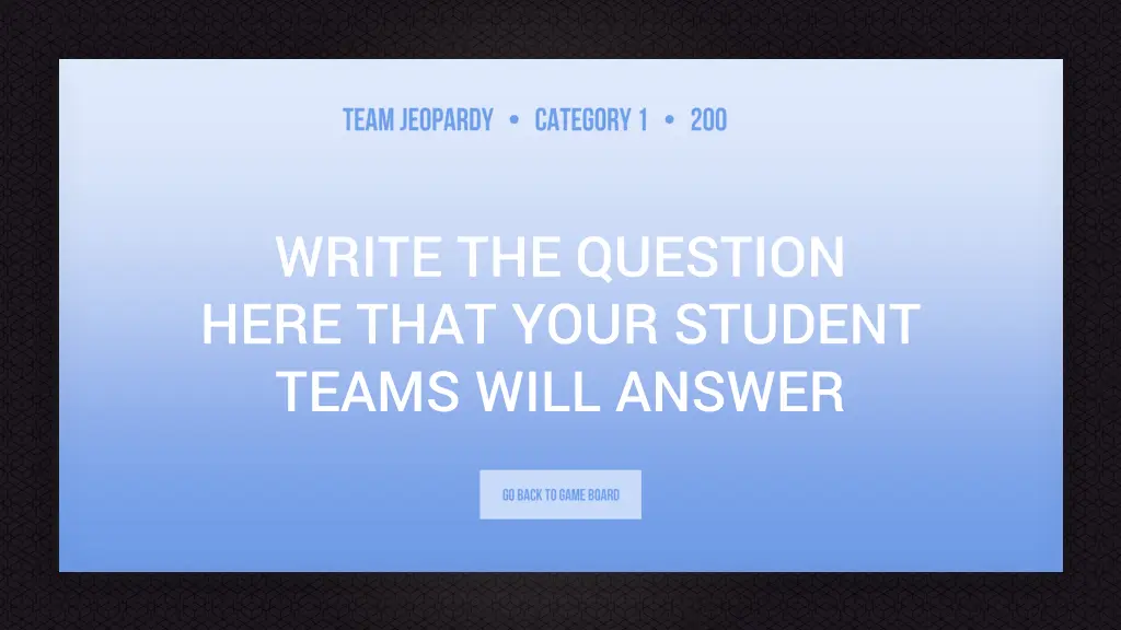 write the question here that your student teams 16