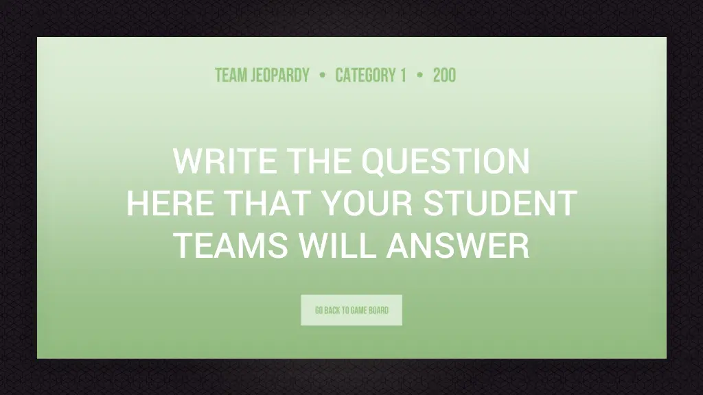 write the question here that your student teams 21