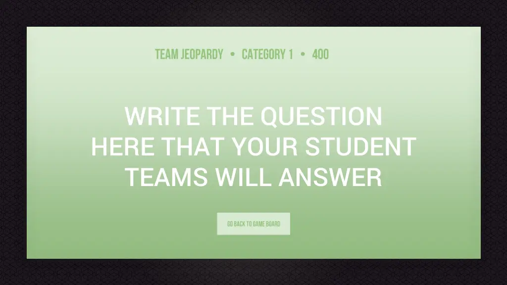 write the question here that your student teams 23