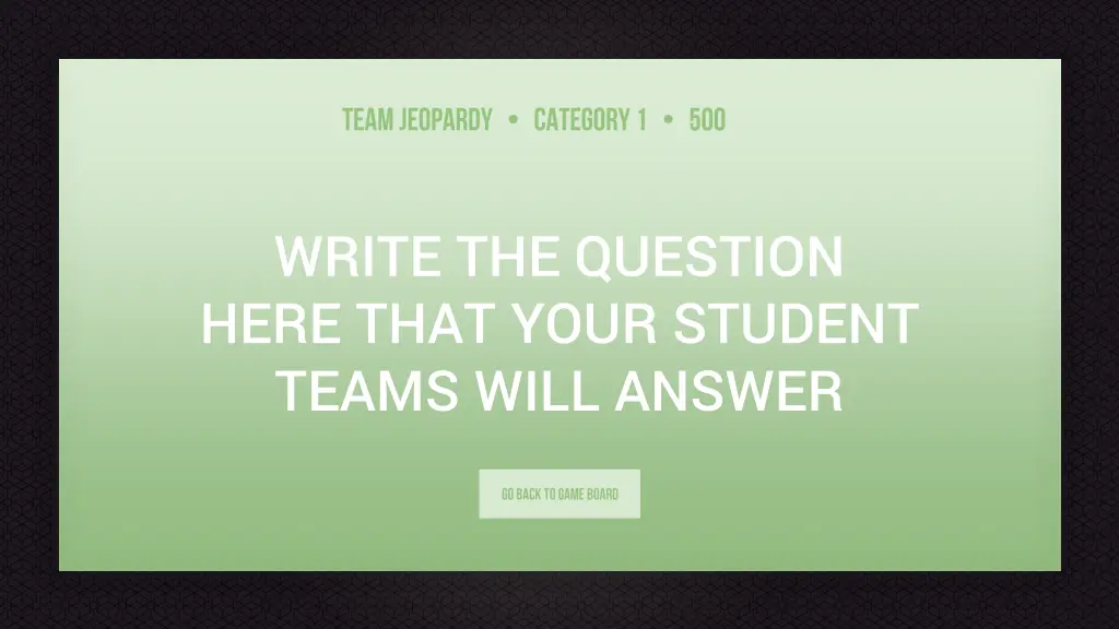 write the question here that your student teams 24