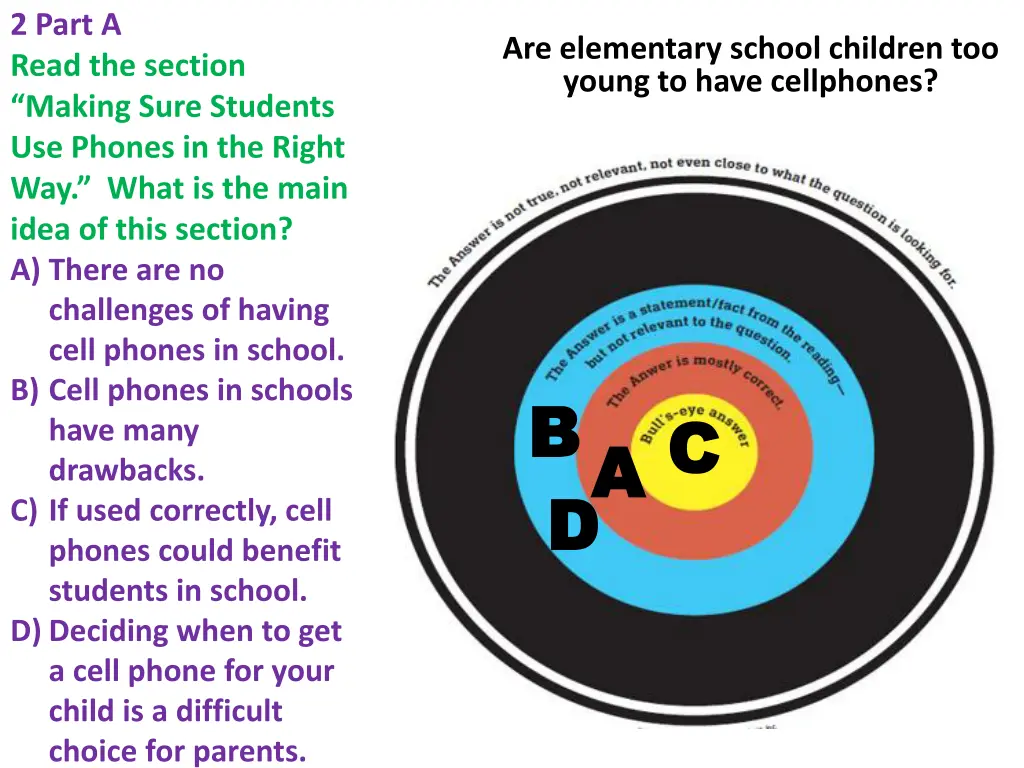 2 part a read the section making sure students 1