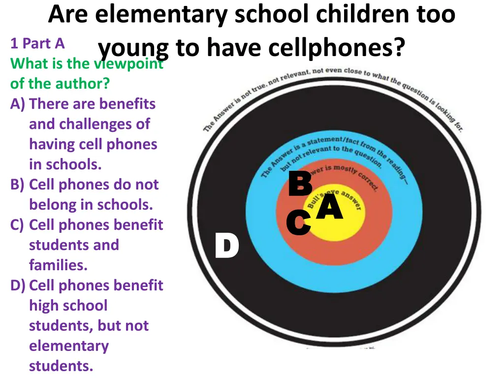 are elementary school children too young to have 2