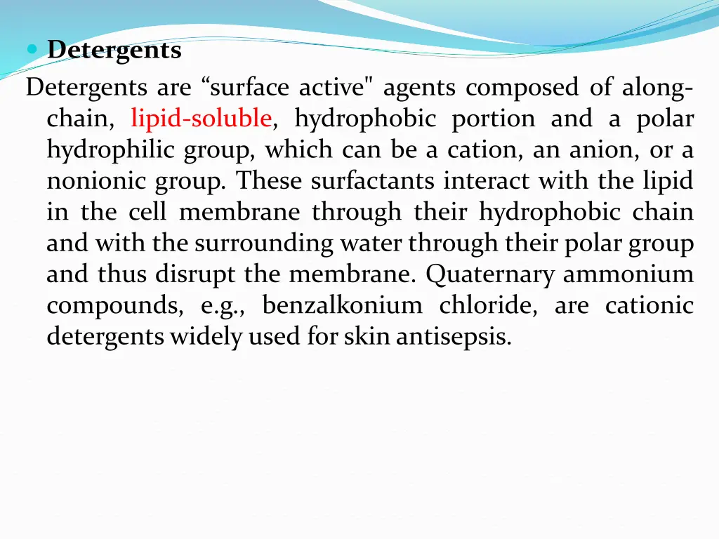 detergents detergents are surface active agents