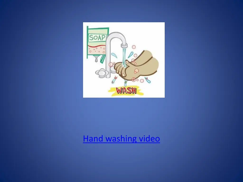 hand washing video