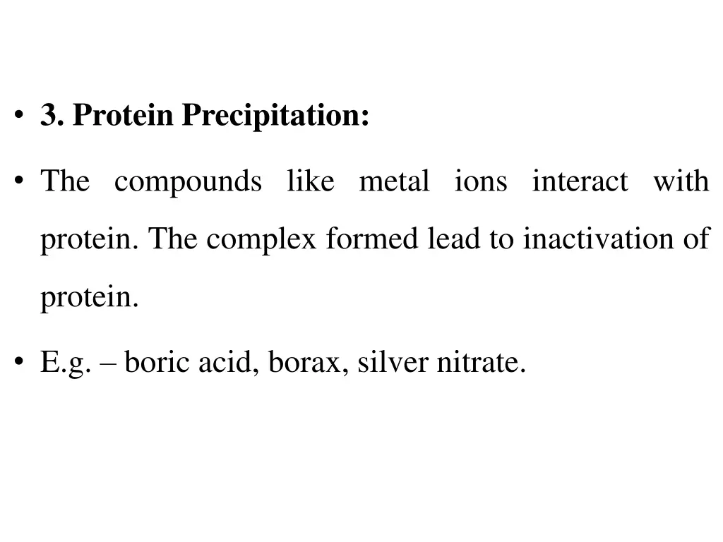 3 protein precipitation