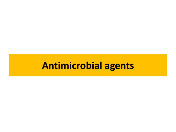 antimicrobial agents