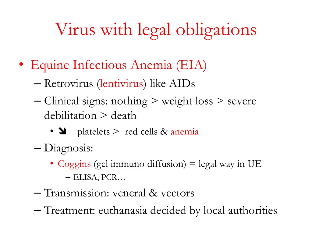 virus with legal obligations