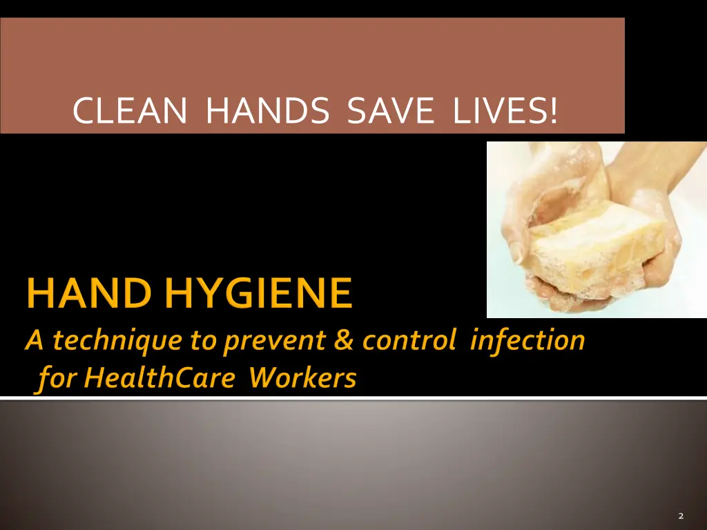 clean hands save lives