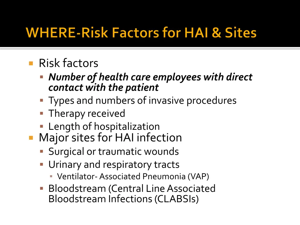 risk factors number of health care employees with