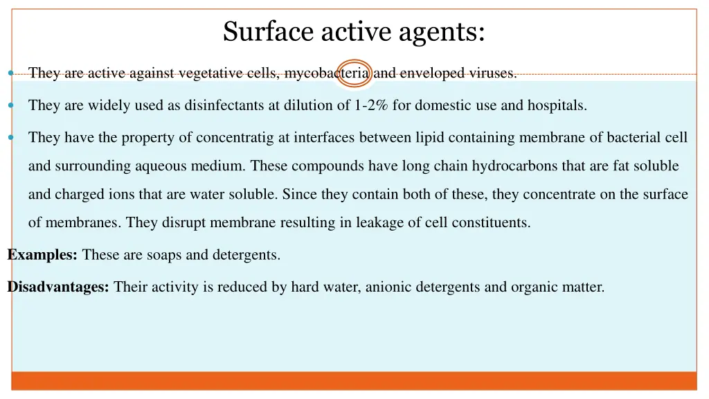 surface active agents