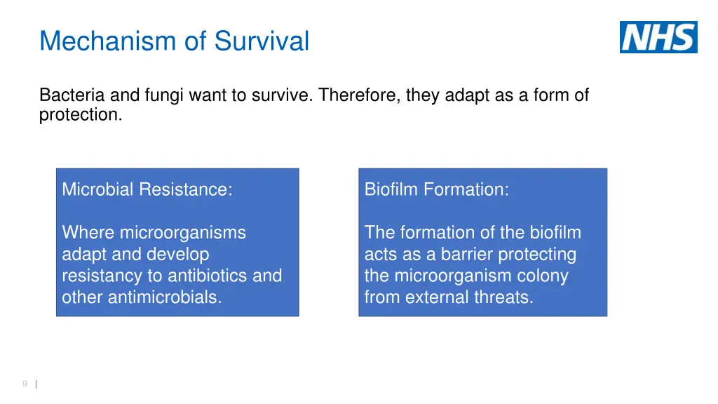 mechanism of survival