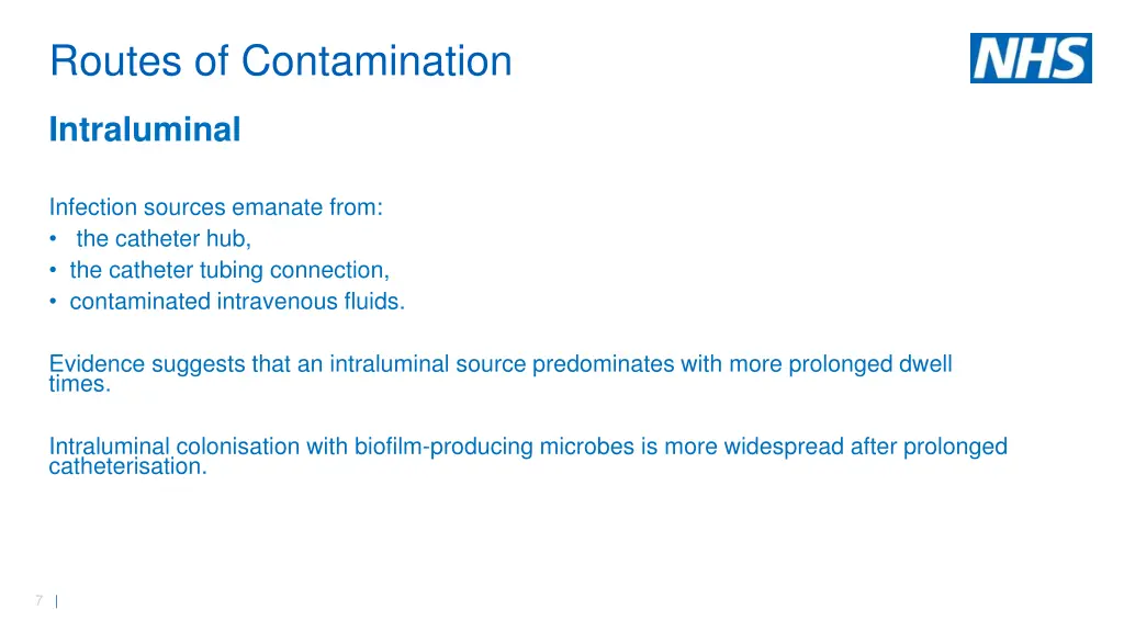 routes of contamination 1