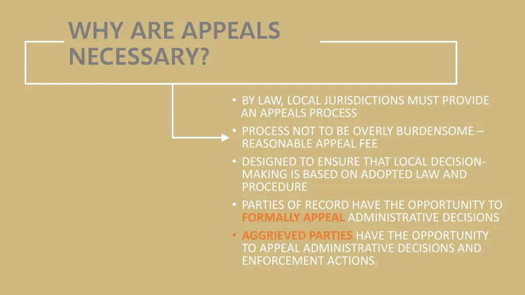 why are appeals necessary 1