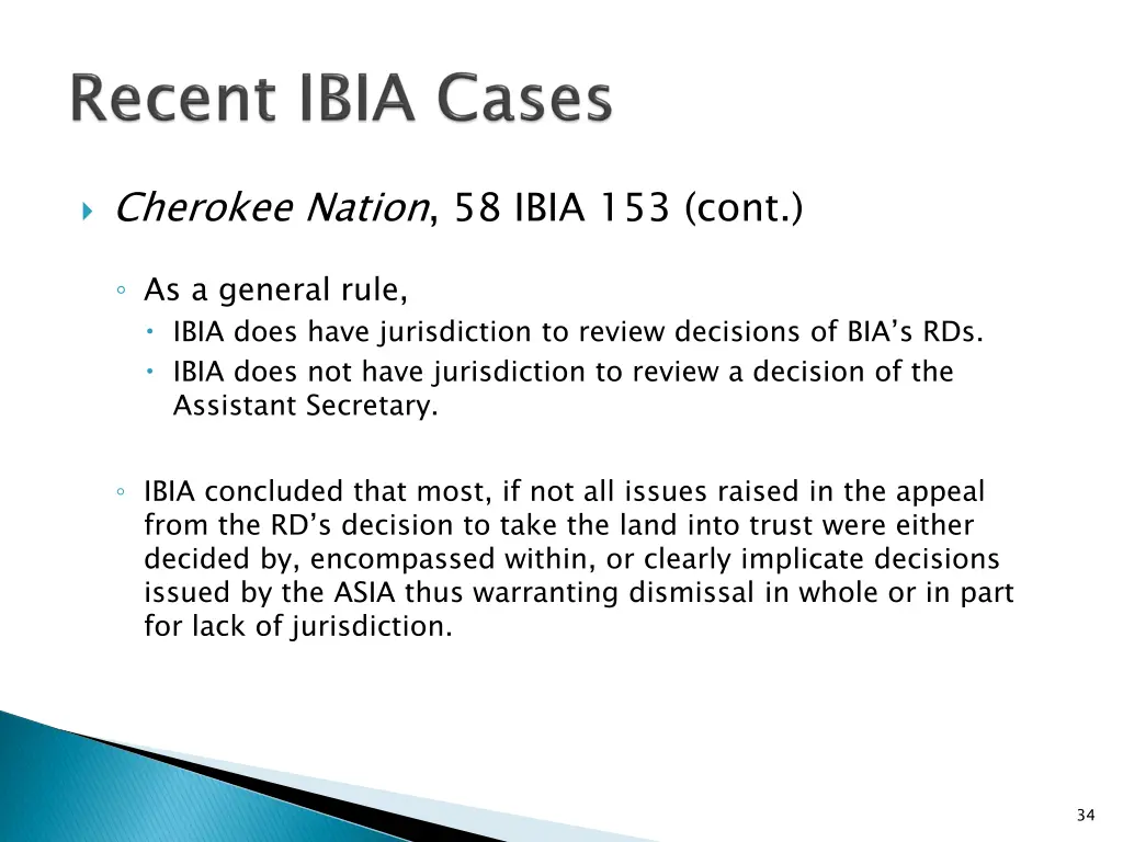 cherokee nation 58 ibia 153 cont 1