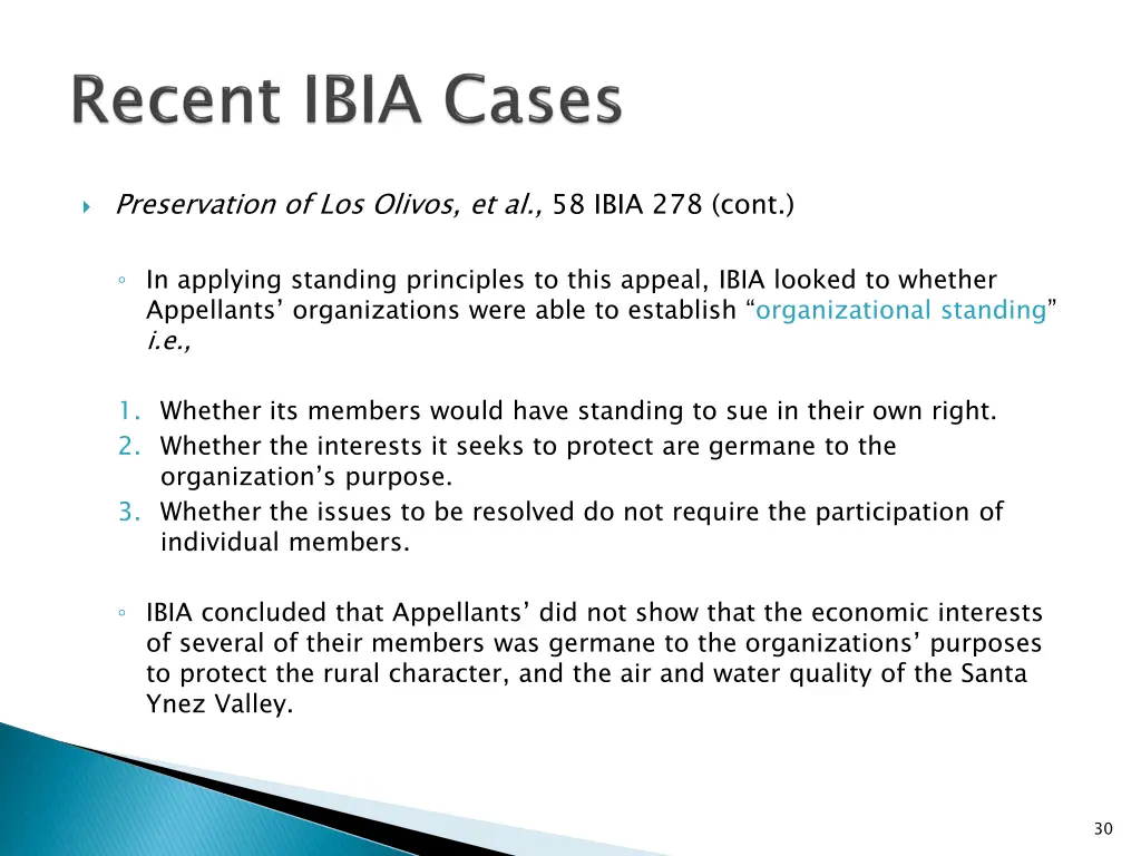 preservation of los olivos et al 58 ibia 278 cont 2