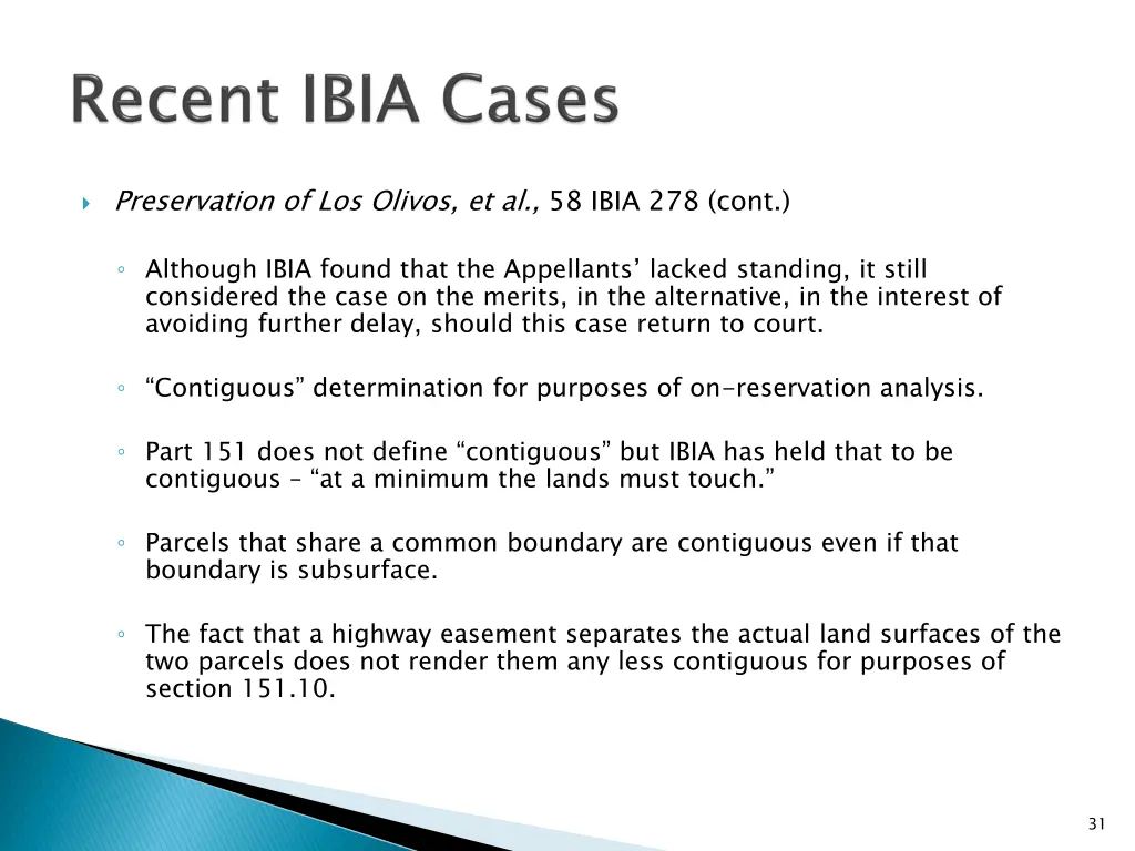 preservation of los olivos et al 58 ibia 278 cont 3