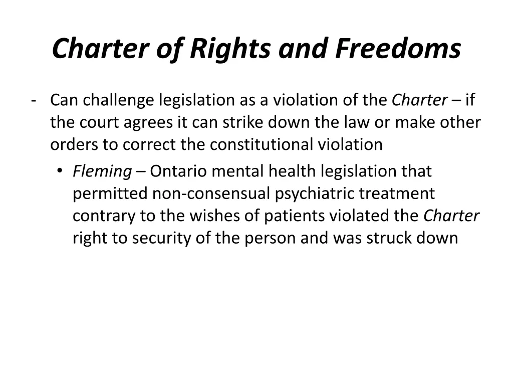 charter of rights and freedoms 1