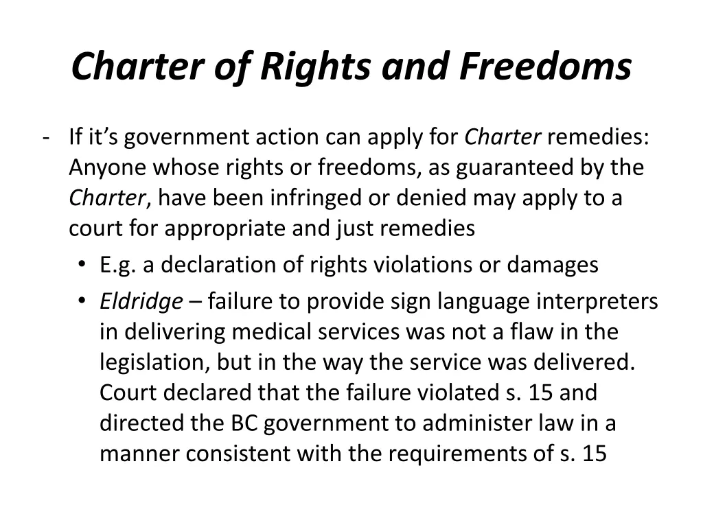 charter of rights and freedoms 2