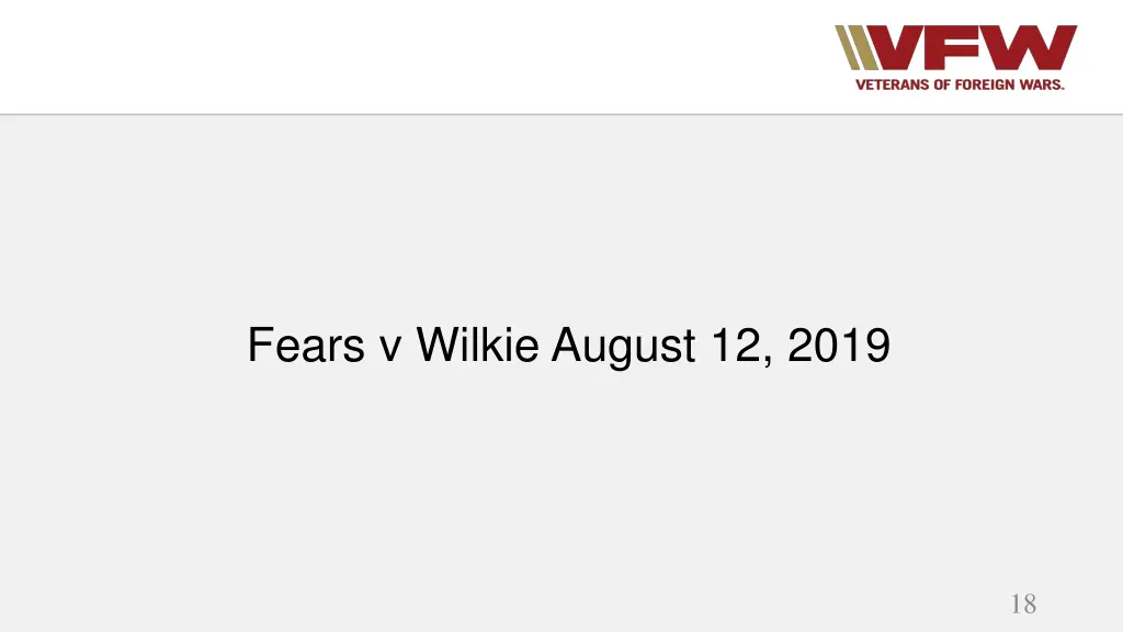 fears v wilkie august 12 2019