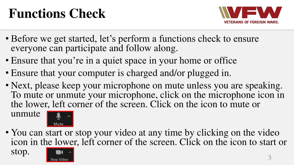 functions check