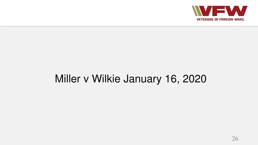 miller v wilkie january 16 2020