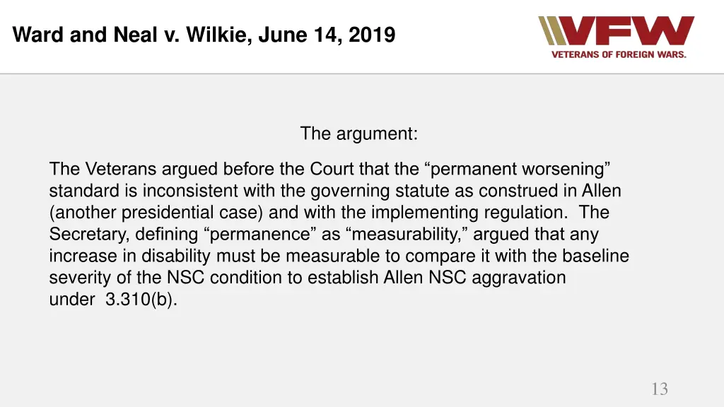 ward and neal v wilkie june 14 2019 2