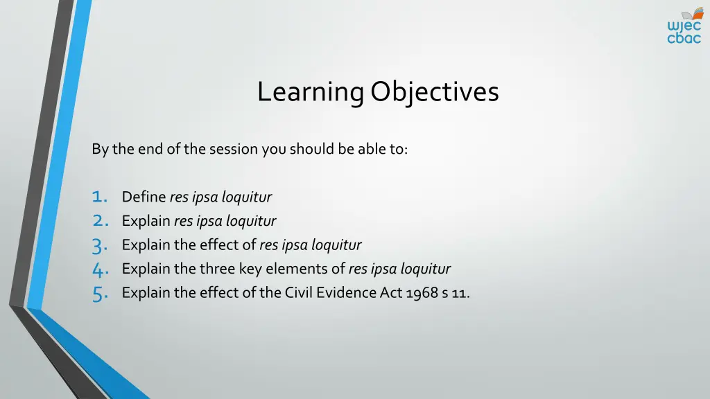 learning objectives