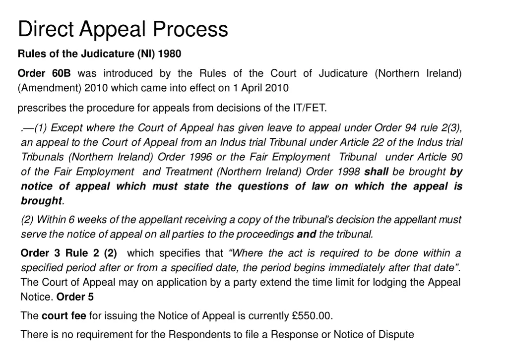 direct appeal process