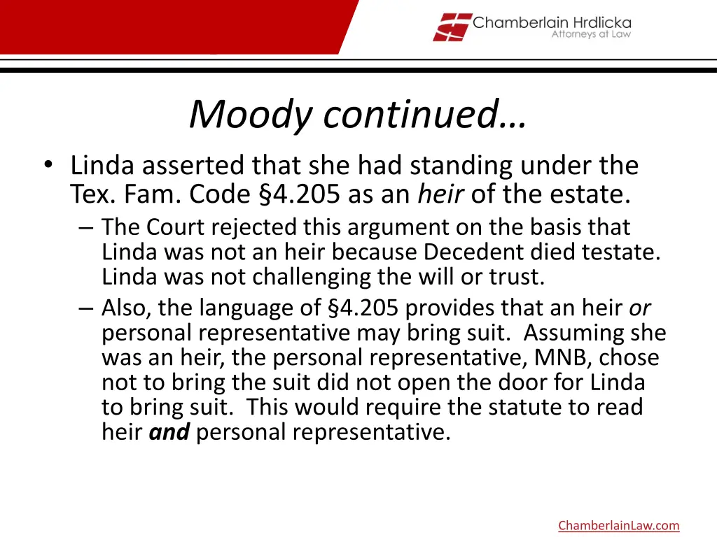 moody continued linda asserted that