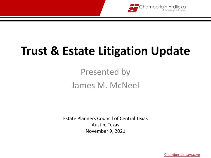 trust estate litigation update