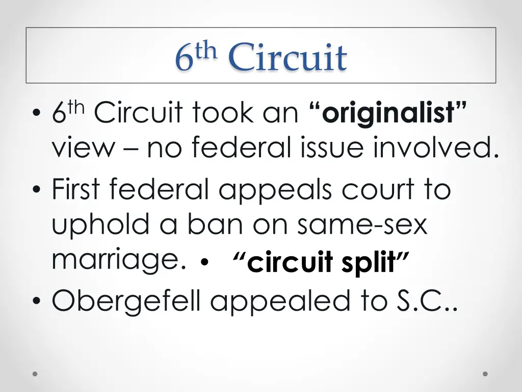 6 th circuit