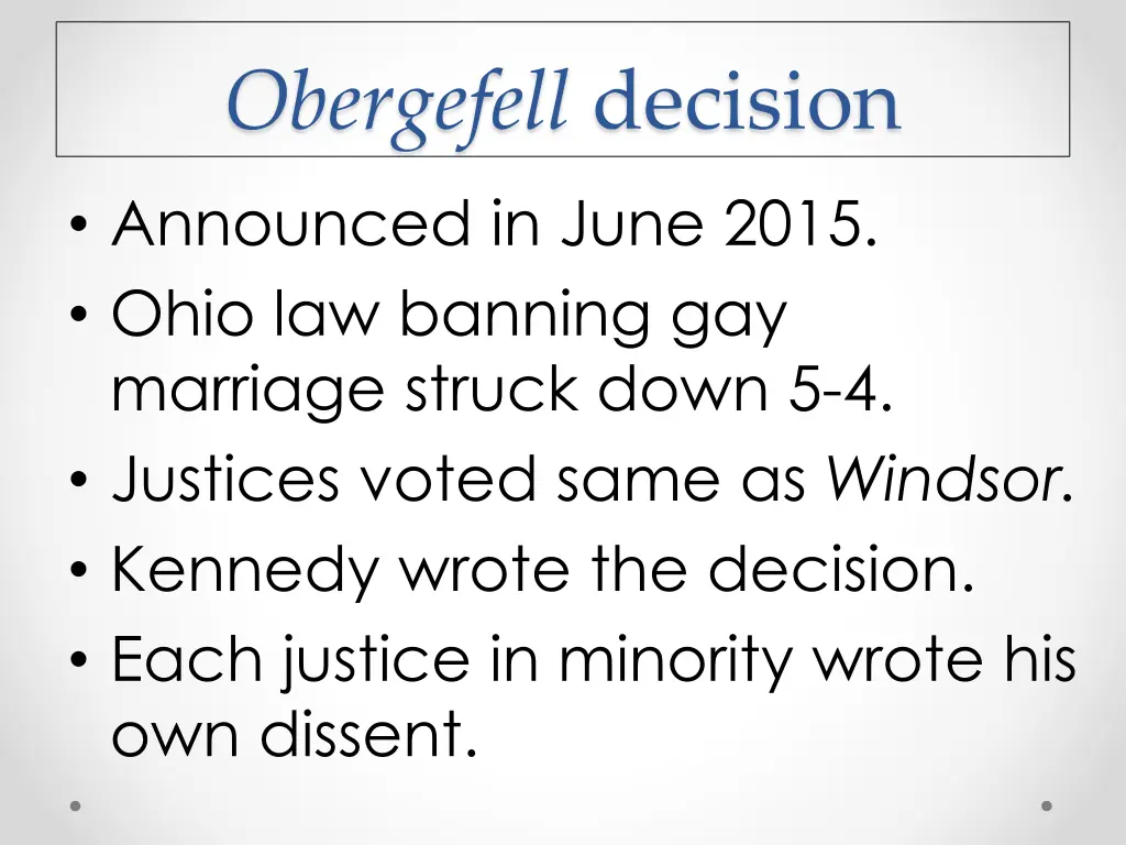 obergefell decision