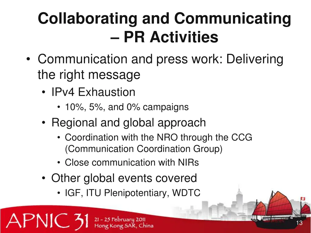 collaborating and communicating pr activities